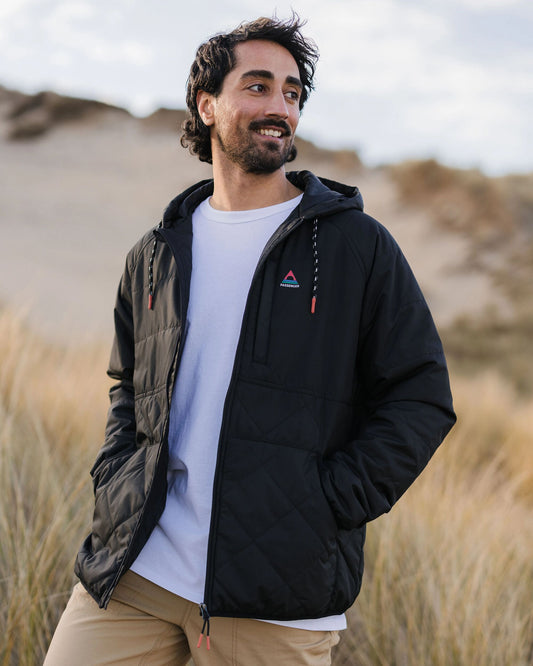 Dylan Recycled Insulated Full Zip Jacket - Black